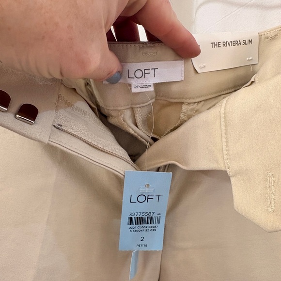LOFT Stone Riviera Pants 2P - Picture 2 of 8